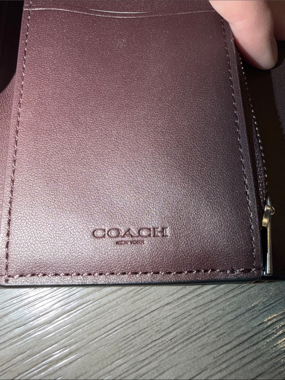 Coach Black Signature Canvas & Leather Wallet